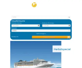 Cruise.ch(Kreuzfahrten und Schiffsreisen mit Flug online buchen) Screenshot