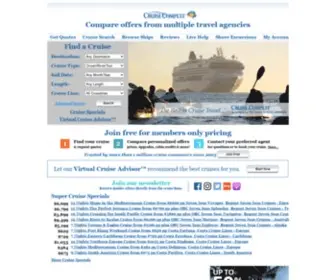 Cruisecompete.com(Get the best cruise vacation as multiple agencies work to offer you the best cruise values at CruiseCompete) Screenshot