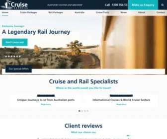 Cruiseexpress.com.au(Cruise Express Heritage Rail brochures view or download) Screenshot