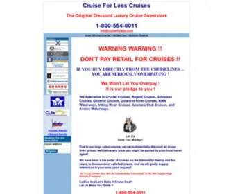 Cruiseforless.com(Discount Cruises Internet Superstore For Discount Cruises) Screenshot