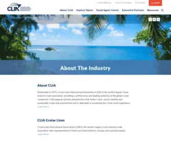 Cruiseforward.org(About The Cruise Industry) Screenshot