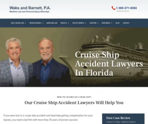 Cruiselawyers.com(Miami Maritime Law Attorneys) Screenshot