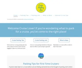 Cruisepackingtips.com(Cruise Packing Tips) Screenshot