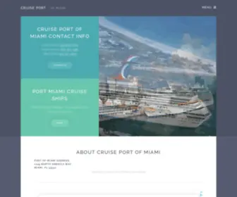 Cruiseportofmiami.com(Cruise Port of Miami) Screenshot