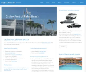 Cruiseportofpalmbeach.com(Cruise Port of Palm Beach) Screenshot