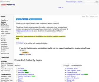 Cruiseportwiki.com(Cruise Port Guides) Screenshot