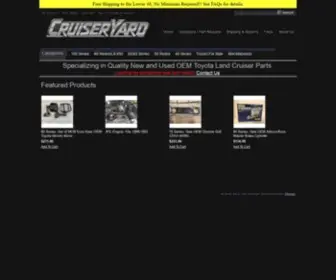 Cruiseryard.com(Specializing in Toyota Land Cruiser Used Auto Parts and Accessories) Screenshot