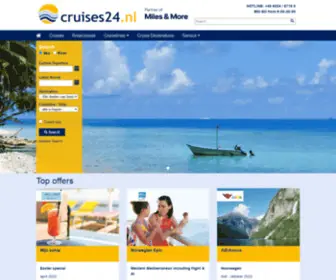 Cruises24.nl(Cruise reizen) Screenshot