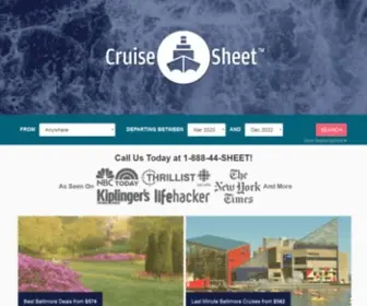 Cruisesheet.com(The Best Cruise Deals) Screenshot