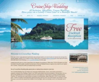 Cruiseship-Wedding.com(Weddings At Sea) Screenshot