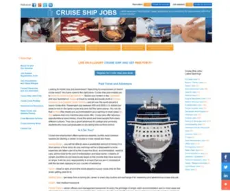 Cruiseshipjob.com(Interviews for Cruise Line Jobs) Screenshot