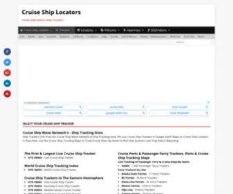 Cruiseshiplocators.com(Cruise Ship Locators) Screenshot
