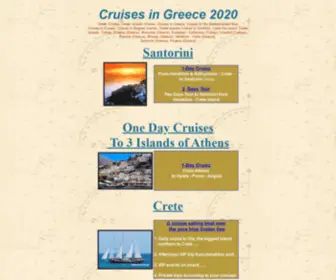 Cruisesingreece.com(Greek islands Cruises) Screenshot