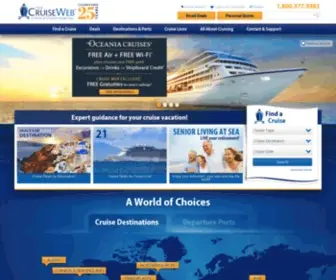 Cruiseweb.com(Best Cruise Deals) Screenshot