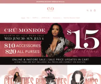 Crumonroeboutique.com(Cru Monroe Hair Boutique) Screenshot