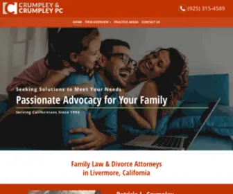 Crumpleylaw.com(Family Law & Divorce Attorneys in Livermore) Screenshot