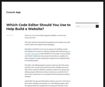Crunchapp.net(Crunch App) Screenshot