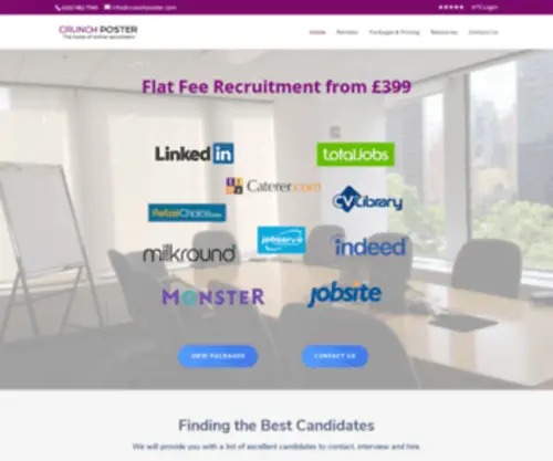 Crunchposter.co.uk(The Home of Fixed Price Recruitment) Screenshot