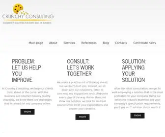 Crunchyconsulting.com(IT Consulting & Support Services Chicago) Screenshot