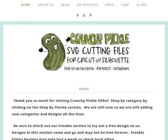 Crunchypickle.com(Crunchy Pickle SVG Cut Files) Screenshot
