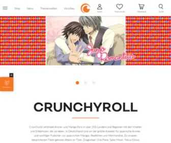 Crunchyroll-Shop.de(Crunchyroll DE Home) Screenshot