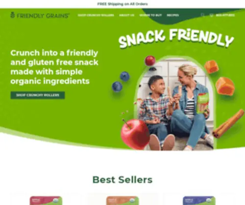 Crunchyrollers.com(Healthy, Tasty, Allergy Free and Gluten Free Snack) Screenshot