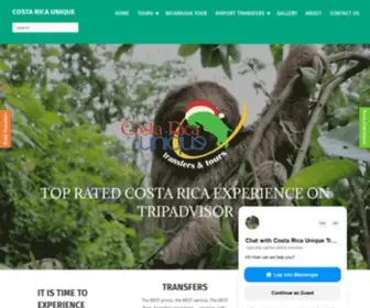 Crunique.com(Costa Rica Unique Transfers & Tours) Screenshot