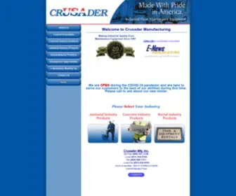 Crusadermfg.com(CrUSAder Manufacturing) Screenshot