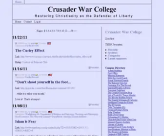 Crusaderwarcollege.org(Crusader War College) Screenshot