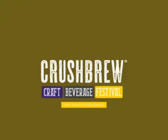 Crushbrewfestival.com(CrushBrew a Boutique Wine and Craft Beer Festival) Screenshot