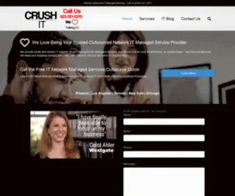 Crushiot.com(Outsource IT Provider) Screenshot
