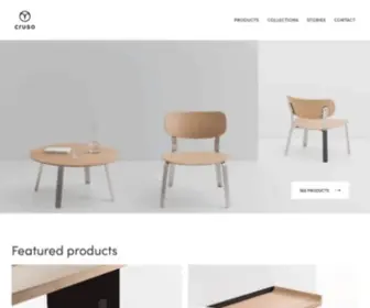 Cruso.com(CRUSO Belgian design furniture) Screenshot