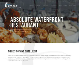 Crusoesonthelake.com.au(Belmont Restaurant) Screenshot