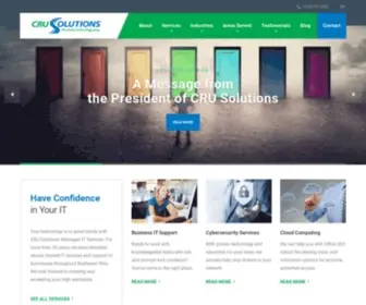 Crusolutions.com(Managed IT services and support you can rely on in Cleveland and Northeast Ohio. CRU Solutions) Screenshot