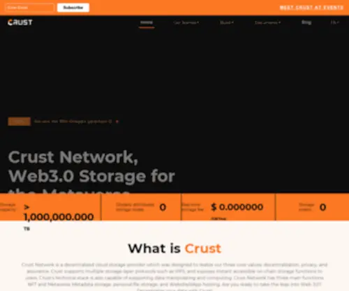 Crust.network(Chain to Decentralized Cloud) Screenshot