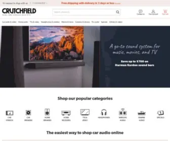 Crutchfieldonline.com(Car Stereo and Audio) Screenshot