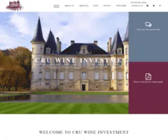 Cruwineinvestment.com(Cru Wine Investment) Screenshot