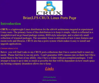 Cruxbrianlfs.org(LFS Ports Page) Screenshot