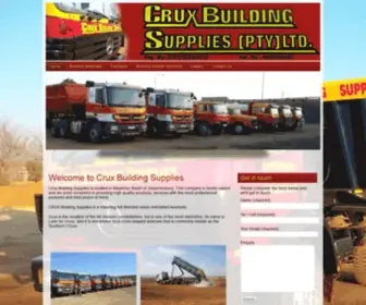 Cruxbs.co.za(CRUX BUILDING SUPPLIES) Screenshot