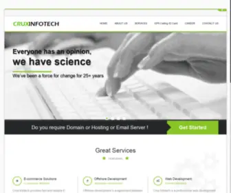 Cruxinfotech.com(Web Development) Screenshot