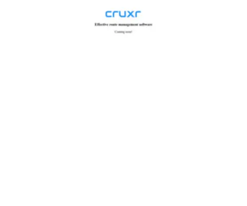 Cruxr.com(Cruxr) Screenshot