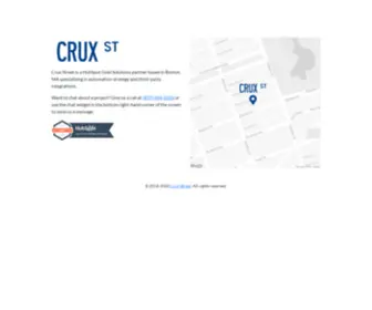 Cruxstreet.com(HubSpot Gold Solutions Partner) Screenshot