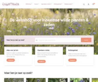 Cruydthoeck.nl(Cruydt-Hoeck Wildeplantenzaden & Bloemenweidemengsels) Screenshot