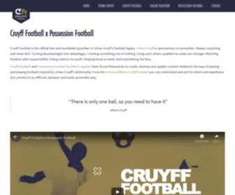 Cruyfffootball.com(Cruyff Football) Screenshot