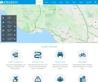 Cruz511.org(Traveler Information for Santa Cruz County) Screenshot