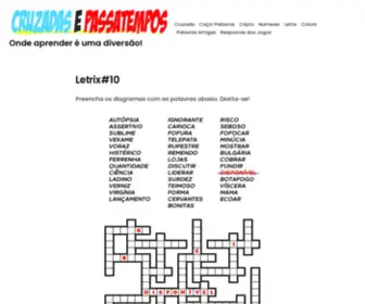 Cruzadasepassatempos.com(Onde) Screenshot