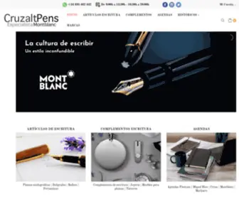 Cruzaltpens.com(Especialista en Plumas estilográficas Montblanc Artículos escritura Marcas Tienda Online) Screenshot