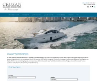 Cruzan.com(Miami Yacht Charters by Cruzan) Screenshot