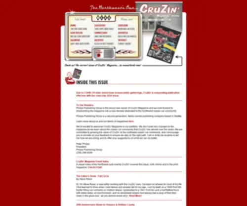 Cruzinmag.com(CruZin' Magazine) Screenshot