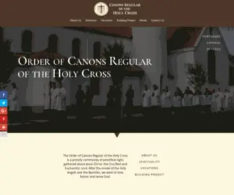 Cruzios.org(Official website for the Order of Canons Regular of the Holy Cross) Screenshot